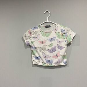 Crop fashion tee